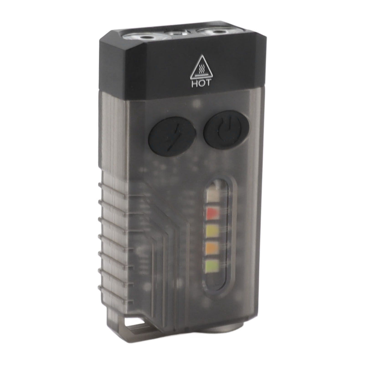 Mini Flashlight Portable Rechargeable Buzzer Alarm Keychain Light for Camping Hiking Outdoor Violet 365NM