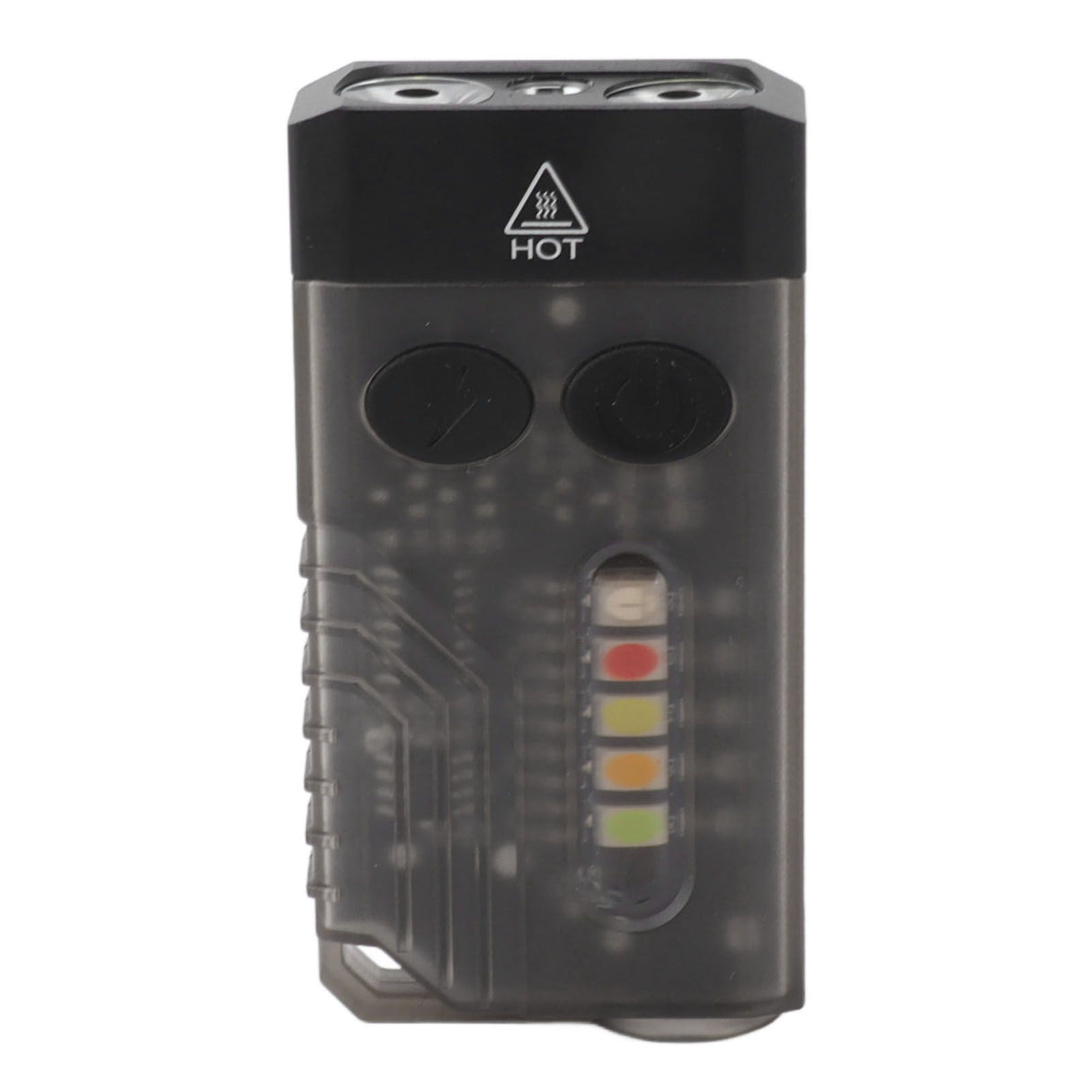 Mini Flashlight Portable Rechargeable Buzzer Alarm Keychain Light for Camping Hiking Outdoor Violet 365NM