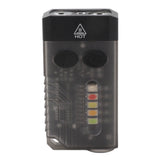 Mini Flashlight Portable Rechargeable Buzzer Alarm Keychain Light for Camping Hiking Outdoor Violet 365NM