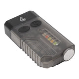 Mini Flashlight Portable Rechargeable Buzzer Alarm Keychain Light for Camping Hiking Outdoor Violet 365NM - Extra Image