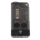 Mini Flashlight Portable Rechargeable Buzzer Alarm Keychain Light for Camping Hiking Outdoor Violet 365NM
