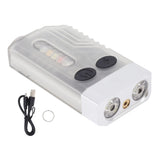 Keychain EDC Flashlight 3.7V 1000mAh IP65 365nm Rechargeable Mini Keychain Light for Walking Searching Emergencies