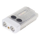 Keychain EDC Flashlight 3.7V 1000mAh IP65 365nm Rechargeable Mini Keychain Light for Walking Searching Emergencies - Front View
