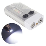 Keychain EDC Flashlight 3.7V 1000mAh IP65 365nm Rechargeable Mini Keychain Light for Walking Searching Emergencies - Extra Image