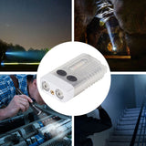 Keychain EDC Flashlight 3.7V 1000mAh IP65 365nm Rechargeable Mini Keychain Light for Walking Searching Emergencies - Extra Image