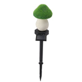 Mushroom Solar Light Garden Outdoor Light Flocking Landscape Decoration Ground Fixed Ambient Lighting - 45-Degree Angle