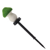 Mushroom Solar Light Garden Outdoor Light Flocking Landscape Decoration Ground Fixed Ambient Lighting - Rear View
