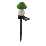 Mushroom Solar Light Garden Outdoor Light Flocking Landscape Decoration Ground Fixed Ambient Lighting - Extra Image