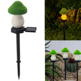 Mushroom Solar Light Garden Outdoor Light Flocking Landscape Decoration Ground Fixed Ambient Lighting - Extra Image
