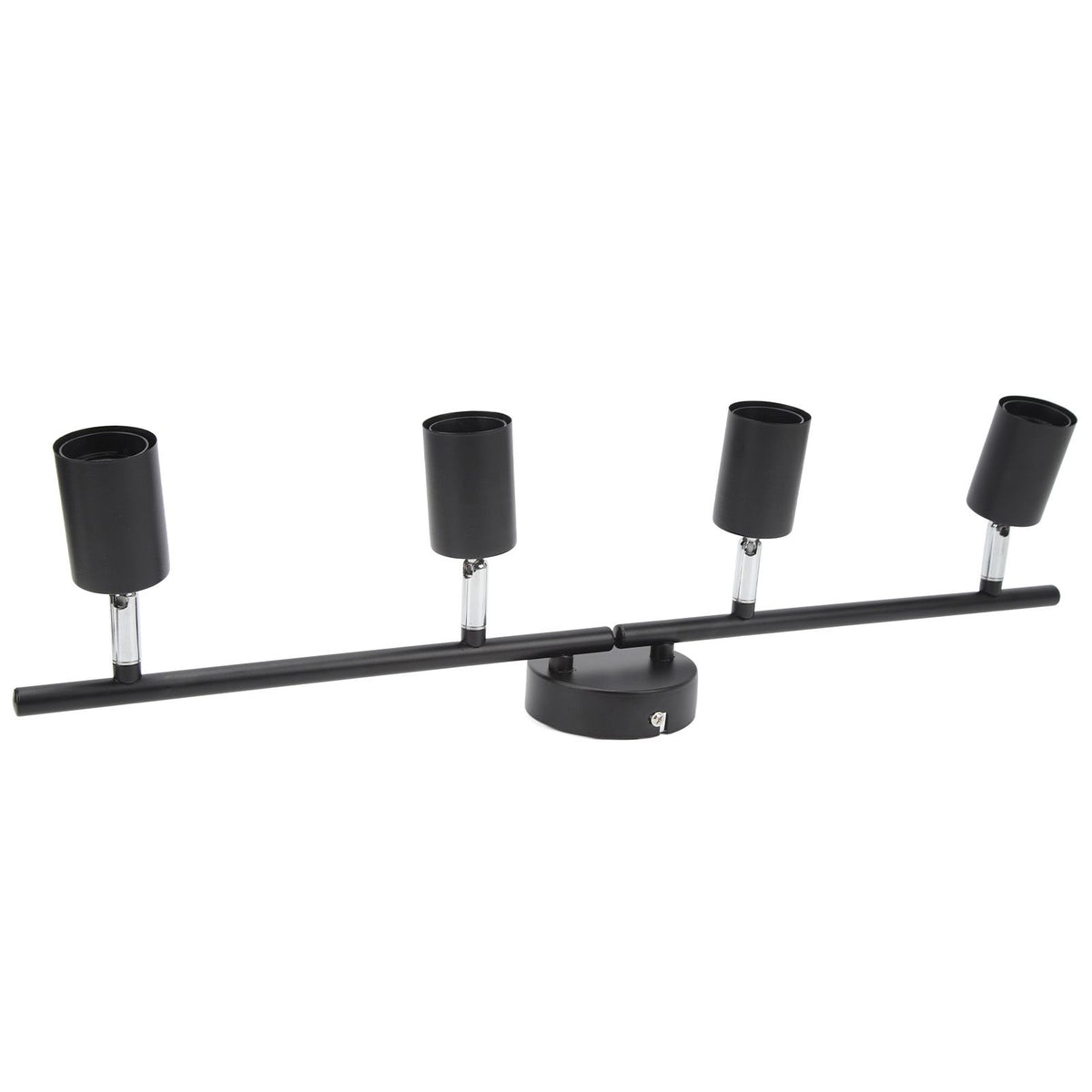 Tracking Lights Ceiling LED 4 60W Adjustable Angle Foldable Matte Black 4 Light Tracking Lighting for Bedroom Hotel 85‑265V