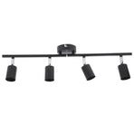 Tracking Lights Ceiling LED 4 60W Adjustable Angle Foldable Matte Black 4 Light Tracking Lighting for Bedroom Hotel 85‑265V