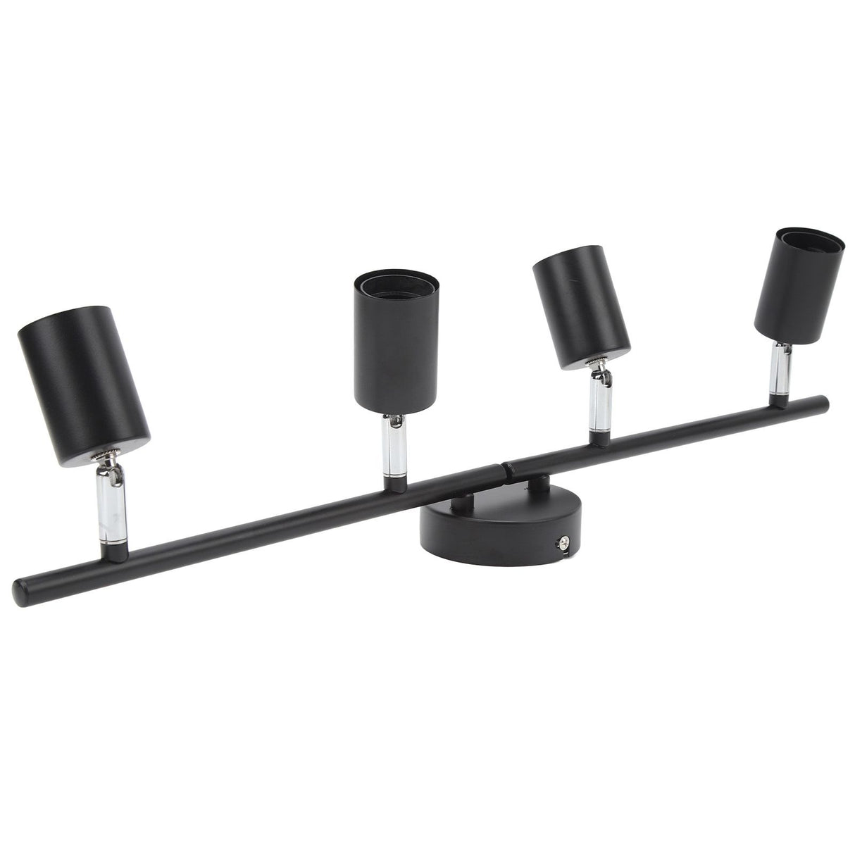 Tracking Lights Ceiling LED 4 60W Adjustable Angle Foldable Matte Black 4 Light Tracking Lighting for Bedroom Hotel 85‑265V