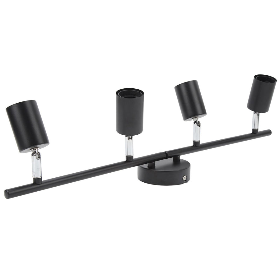 Tracking Lights Ceiling LED 4 60W Adjustable Angle Foldable Matte Black 4 Light Tracking Lighting for Bedroom Hotel 85‑265V