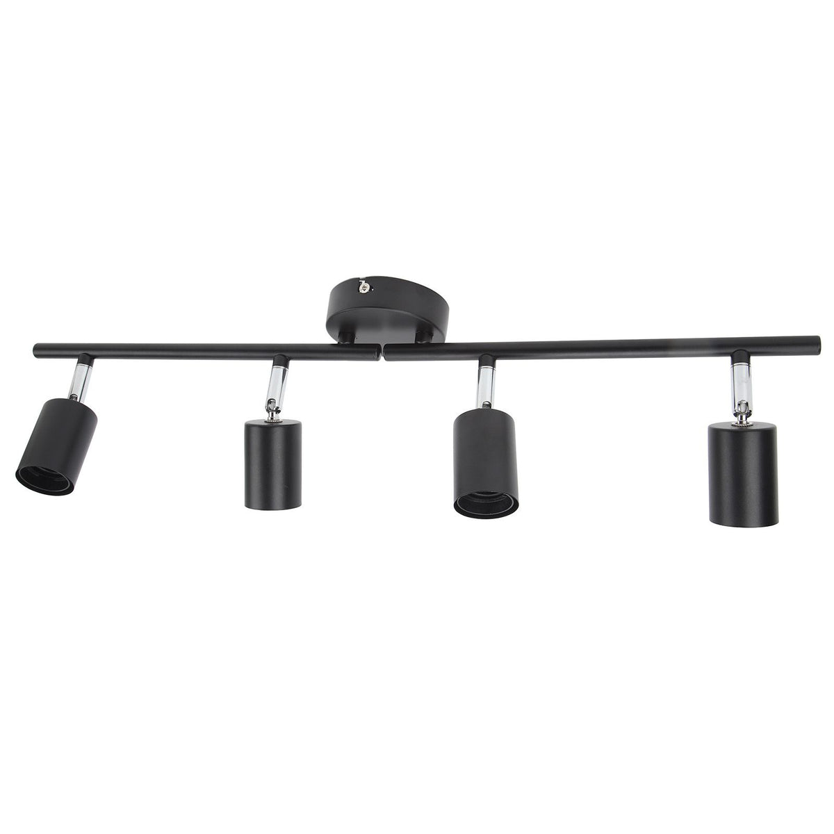 Tracking Lights Ceiling LED 4 60W Adjustable Angle Foldable Matte Black 4 Light Tracking Lighting for Bedroom Hotel 85‑265V