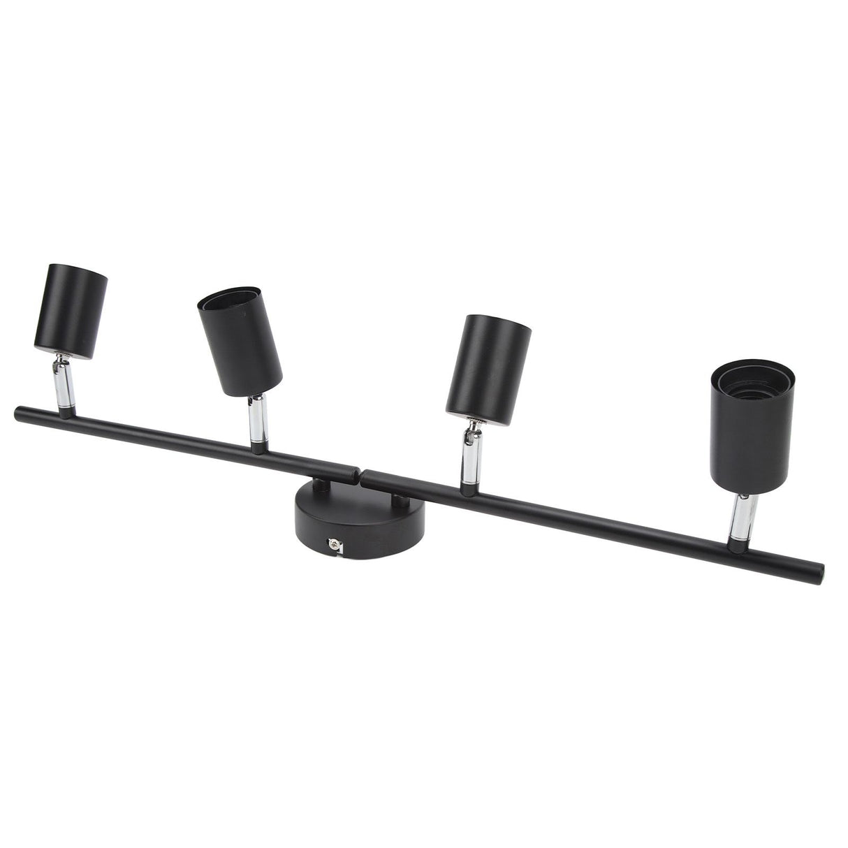 Tracking Lights Ceiling LED 4 60W Adjustable Angle Foldable Matte Black 4 Light Tracking Lighting for Bedroom Hotel 85‑265V