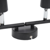 Tracking Lights Ceiling LED 4 60W Adjustable Angle Foldable Matte Black 4 Light Tracking Lighting for Bedroom Hotel 85‑265V