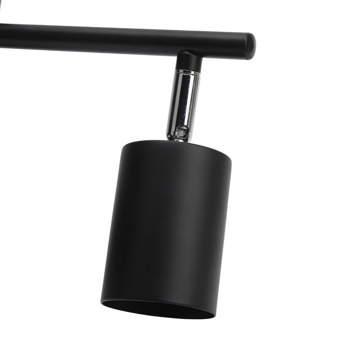 LED Track Light Kit 3 Heads 15.9in Arm 90 Degrees Rotatable Matte Black 3 Light Track Lighting Kit for GU10 Bulb 85‑265V