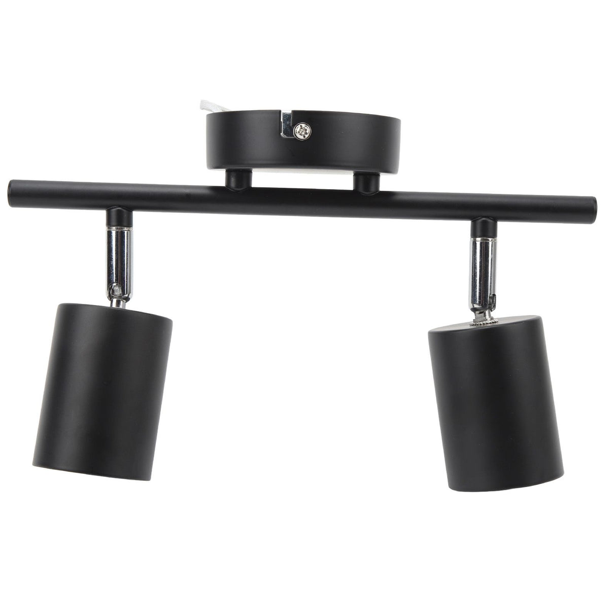 LED Track Light Kit 2 Heads 10.8in Track 90 Degrees Rotatable 2 Light Track Lighting Kit for GU10 Bulb Ceiling