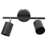 LED Track Light Kit 2 Heads 10.8in Track 90 Degrees Rotatable 2 Light Track Lighting Kit for GU10 Bulb Ceiling