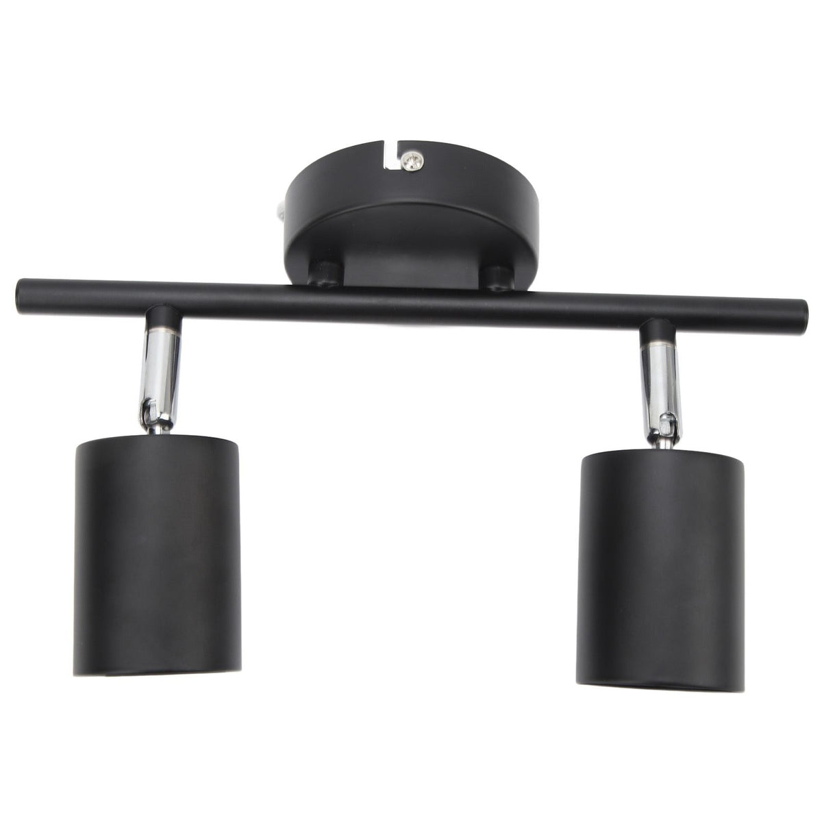 LED Track Light Kit 2 Heads 10.8in Track 90 Degrees Rotatable 2 Light Track Lighting Kit for GU10 Bulb Ceiling