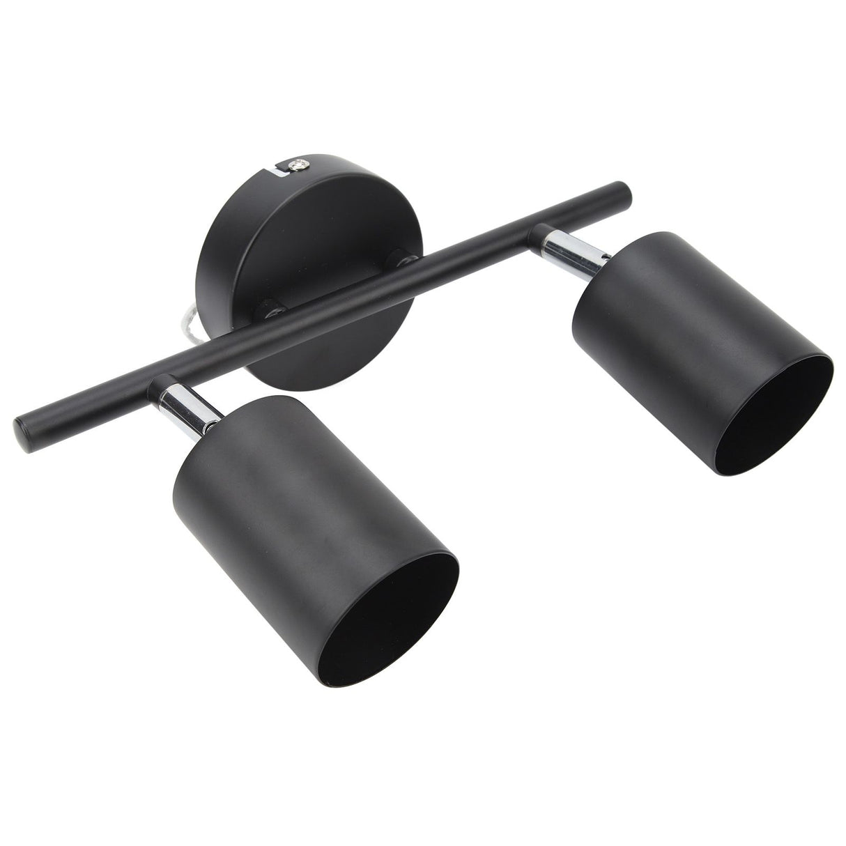 LED Track Light Kit 2 Heads 10.8in Track 90 Degrees Rotatable 2 Light Track Lighting Kit for GU10 Bulb Ceiling