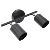 LED Track Light Kit 2 Heads 10.8in Track 90 Degrees Rotatable 2 Light Track Lighting Kit for GU10 Bulb Ceiling