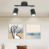 LED Track Light Kit 2 Heads 10.8in Track 90 Degrees Rotatable 2 Light Track Lighting Kit for GU10 Bulb Ceiling - Extra Image