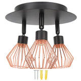 3 Light Fixtures Ceiling Mount Matte Black G9 Bulb Sockets Multi Directional Rotating Light for Farmhouse Hallway 85‑265V