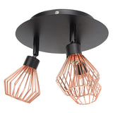 3 Light Fixtures Ceiling Mount Matte Black G9 Bulb Sockets Multi Directional Rotating Light for Farmhouse Hallway 85‑265V - 45-Degree Angle