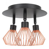 3 Light Fixtures Ceiling Mount Matte Black G9 Bulb Sockets Multi Directional Rotating Light for Farmhouse Hallway 85‑265V
