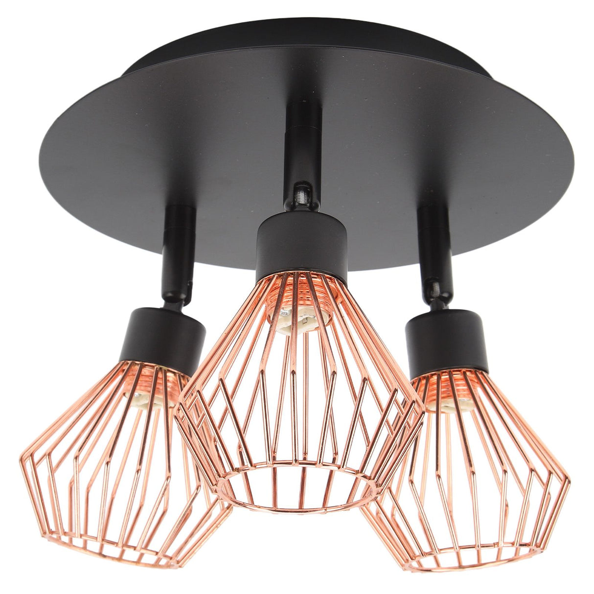 3 Light Fixtures Ceiling Mount Matte Black G9 Bulb Sockets Multi Directional Rotating Light for Farmhouse Hallway 85‑265V