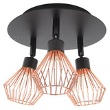 3 Light Fixtures Ceiling Mount Matte Black G9 Bulb Sockets Multi Directional Rotating Light for Farmhouse Hallway 85‑265V