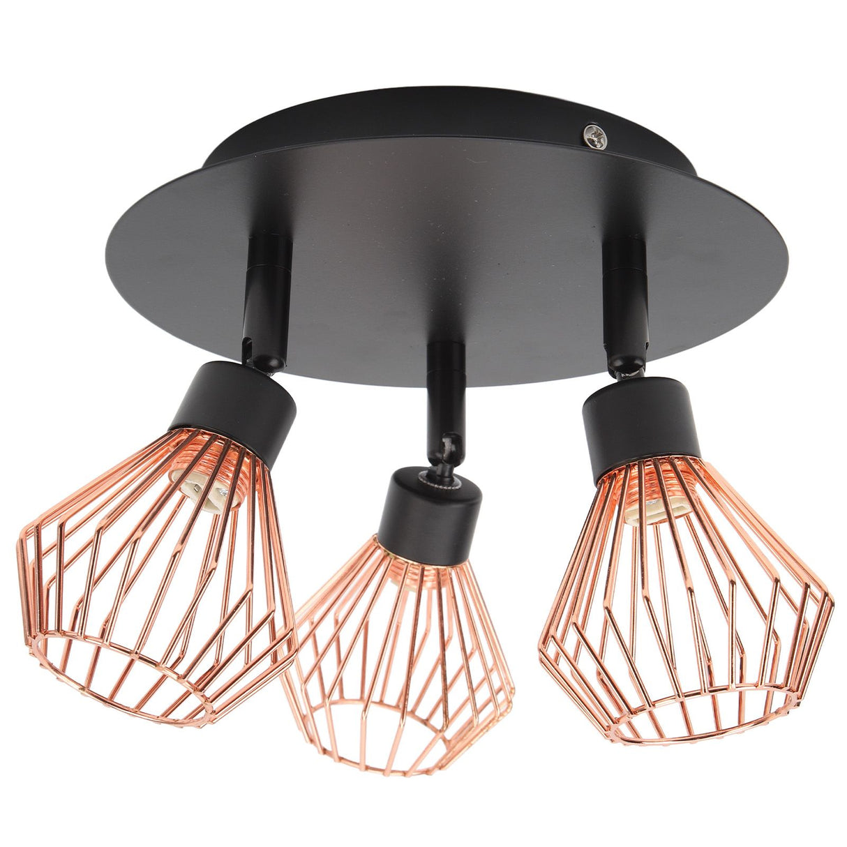 3 Light Fixtures Ceiling Mount Matte Black G9 Bulb Sockets Multi Directional Rotating Light for Farmhouse Hallway 85‑265V