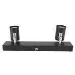 LED Track Light Two Bulb Fixed Rail with Rotating Heads Ceiling Track Light Fixtures for Kitchen Cabinet Hall