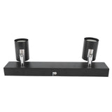 LED Track Light Two Bulb Fixed Rail with Rotating Heads Ceiling Track Light Fixtures for Kitchen Cabinet Hall - Side View