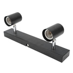 LED Track Light Two Bulb Fixed Rail with Rotating Heads Ceiling Track Light Fixtures for Kitchen Cabinet Hall