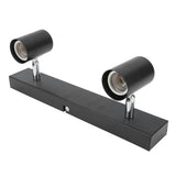 LED Track Light Two Bulb Fixed Rail with Rotating Heads Ceiling Track Light Fixtures for Kitchen Cabinet Hall - 45-Degree Angle