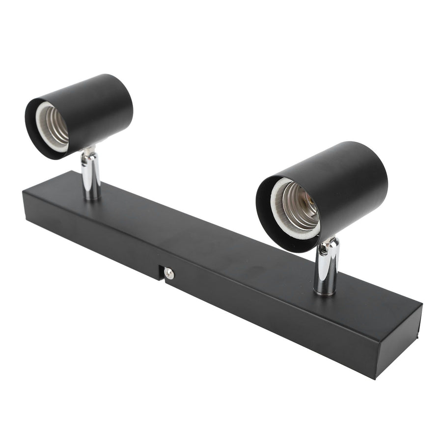 LED Track Light Two Bulb Fixed Rail with Rotating Heads Ceiling Track Light Fixtures for Kitchen Cabinet Hall