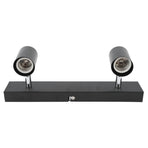 LED Track Light Two Bulb Fixed Rail with Rotating Heads Ceiling Track Light Fixtures for Kitchen Cabinet Hall