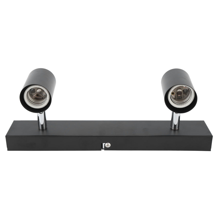 LED Track Light Two Bulb Fixed Rail with Rotating Heads Ceiling Track Light Fixtures for Kitchen Cabinet Hall