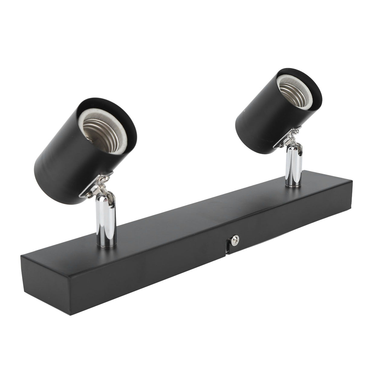 LED Track Light Two Bulb Fixed Rail with Rotating Heads Ceiling Track Light Fixtures for Kitchen Cabinet Hall