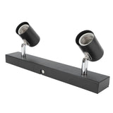 LED Track Light Two Bulb Fixed Rail with Rotating Heads Ceiling Track Light Fixtures for Kitchen Cabinet Hall
