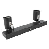 LED Track Light Two Bulb Fixed Rail with Rotating Heads Ceiling Track Light Fixtures for Kitchen Cabinet Hall