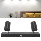 LED Track Light Two Bulb Fixed Rail with Rotating Heads Ceiling Track Light Fixtures for Kitchen Cabinet Hall - Extra Image