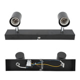 LED Track Light Two Bulb Fixed Rail with Rotating Heads Ceiling Track Light Fixtures for Kitchen Cabinet Hall - Extra Image