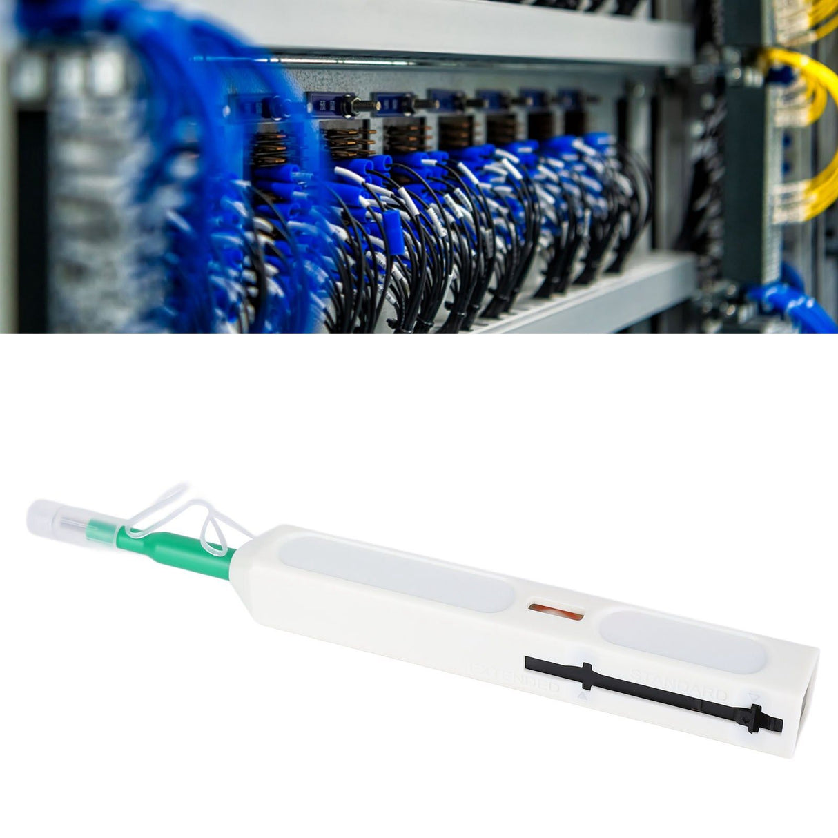 2.5mm Fiber Optic Cleaner Fiber Optic Cleaning Pen Cleans SC/ST/FC 2.5mm Adapters Ferrules with Over 800 Cleans