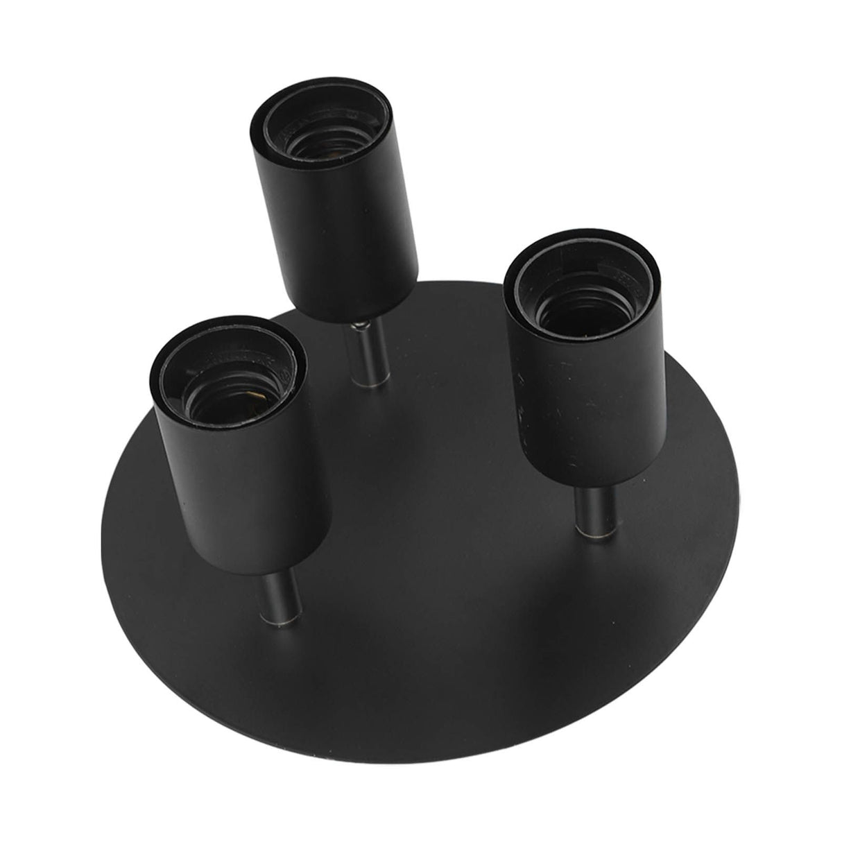 Ceiling Spotlight Holder 3 Head Rotating Lamp Base Ceiling Lamp Holder E27 Track Light Holder for Kitchen Bedroom 85‑265V