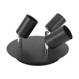 Ceiling Spotlight Holder 3 Head Rotating Lamp Base Ceiling Lamp Holder E27 Track Light Holder for Kitchen Bedroom 85‑265V