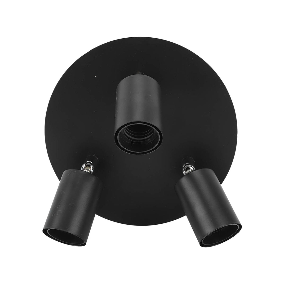 Ceiling Spotlight Holder 3 Head Rotating Lamp Base Ceiling Lamp Holder E27 Track Light Holder for Kitchen Bedroom 85‑265V