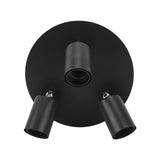 Ceiling Spotlight Holder 3 Head Rotating Lamp Base Ceiling Lamp Holder E27 Track Light Holder for Kitchen Bedroom 85‑265V